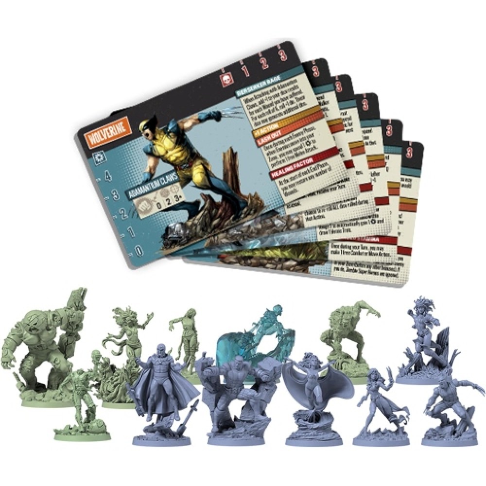 Cartes Ka-Zar +2 Pour Zombicide Marvel Zombies - Extension X-Men Resistance, Occasion, Cartes En Anglais